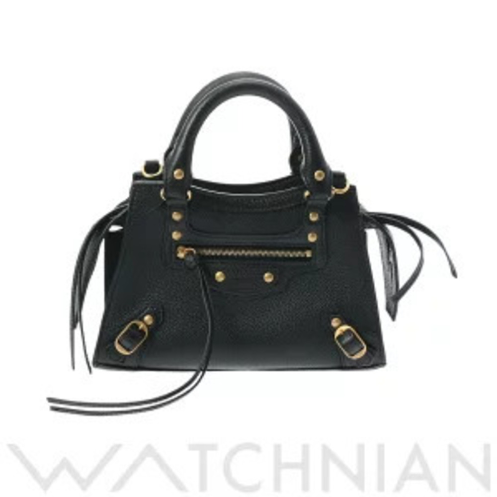 Balenciaga Neo City Black Leather Handbag
